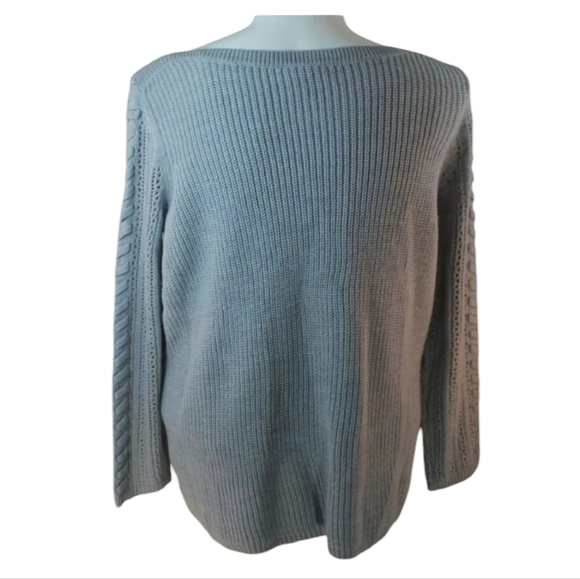 ST. John’s Bay Women's Light Gray Sweater Size Large - Picture 4 of 7